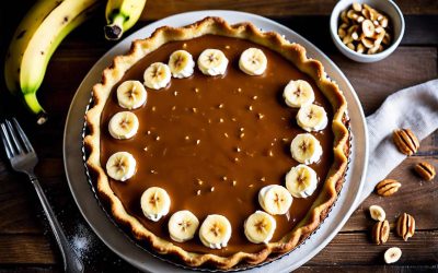 Recette de tarte régressive : banane, caramel et cacahuètes – Facile & Gourmande
